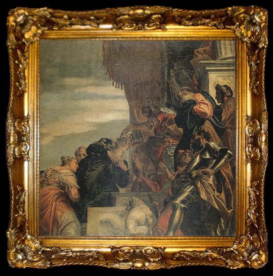 framed  Paolo  Veronese Coronation of Esther, ta009-2
